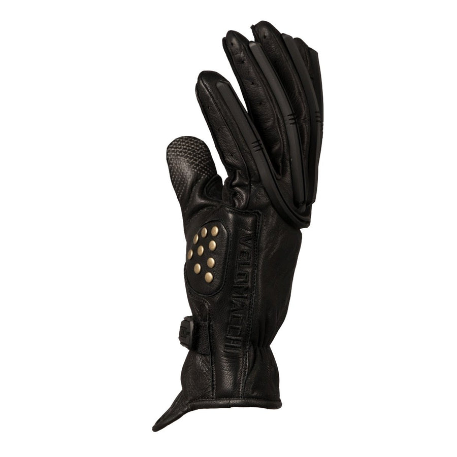 Motorcycle gloves with extra room in fingertips for added comfort while gripping the handlebars.