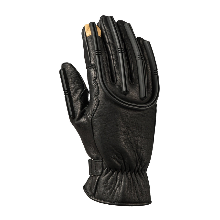 TPU on the goatskin provides abrasion resistance while commuting with these motorcycle gloves.