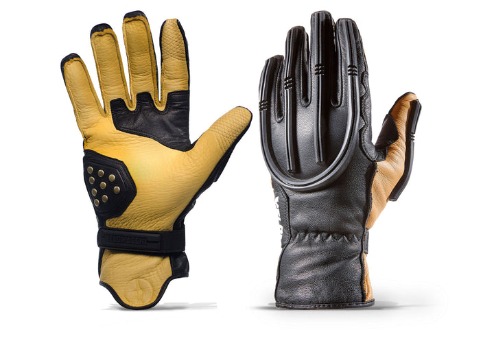 Velomacchi Speedway Gloves - TAN/BLACK